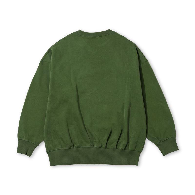 Timberland AF Neuer Box Fit Badge Buchstaben Rundhals Mode Vielseitiger Pullover Sweatshirt Unisex Sweatshirt Grün A661B-EIN