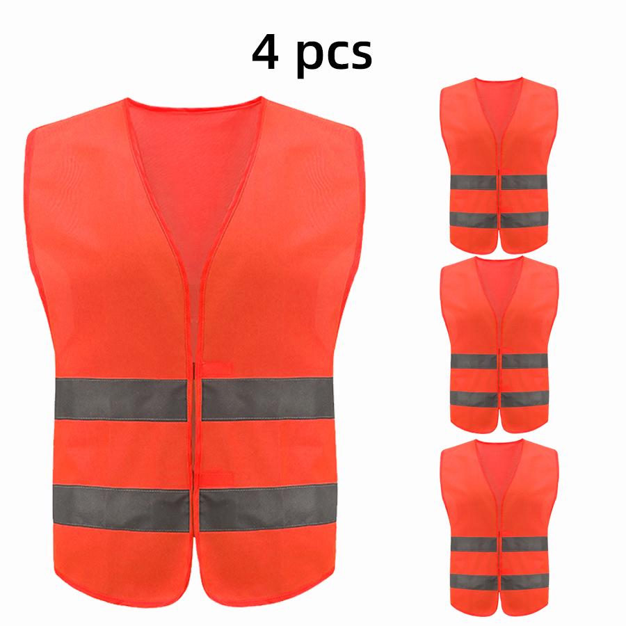 Safety High Visibility Reflective Vest Night Cycling Lightweight Adjustable For Vest Gear For Night Jogging Biking Runing
