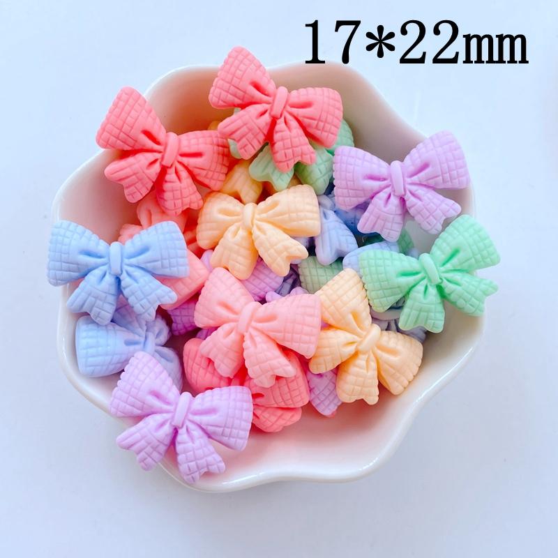 

20Pcs New Mini 17*22mm Cute Bow Flat Back Resin Scrapbooking DIY Jewelry Craft Decoration Accessories
