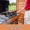 Grillbürste und Schaber, Dampf-Grillbürste aus Edelstahl, Grillreinigungsbürste BBQ-Reiniger Zubehör BBQ-Grillbürste