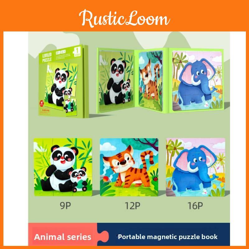 Wooden Animal Traffic Puzzle For Kids Educational Brain Teaser For Early Learners