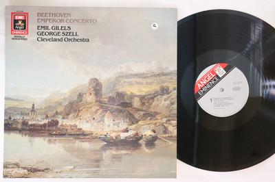 LP Record EMIL GILELS GEORGE SZELL CLEVELAN  Beethoven Emperor Concerto AE34408 ANGEL 1985 USA  Cana Classical Used