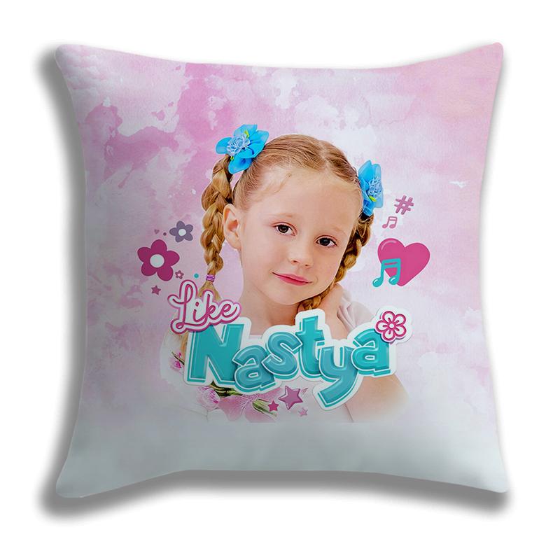 Like Nastya Printed Pillow Case Cushion Cover Decorative Soft Comfortable Pillowcase Home Sofa Chair Seat Decor Pillow Case Gift