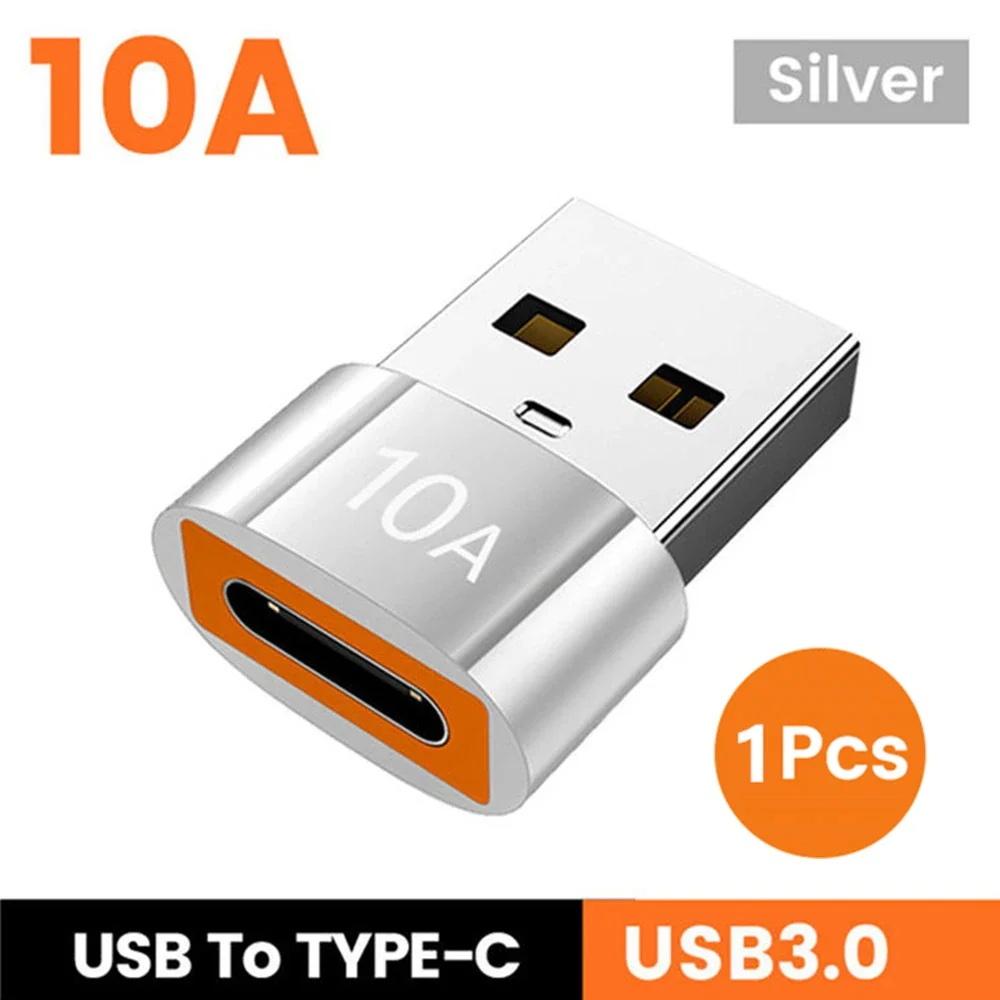 USB 3.0 Type-C Data Adapter Type C 10A OTG USB C Male To USB Female Converter For Macbook Xiaomi Samsung S20 Fast OTG Connector