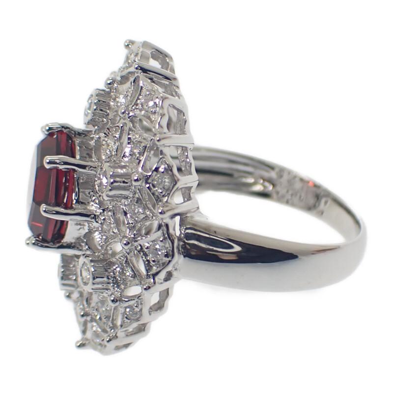 no brand  #9(JP Size) ring K18 white gold Women