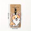 1pc Cute Corgi Travel Accessories Luggage Tag Creative Fashion Style Silicon Portable Travel Tag ID Address Holder