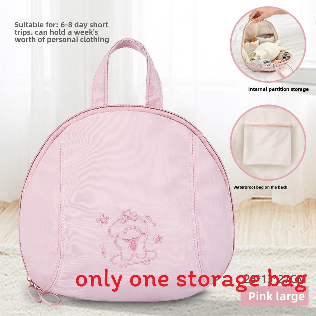 Travel Underwear Organizer With Polyester Fabric And Multipurpose Compartments For Lingerie Socks And Bras