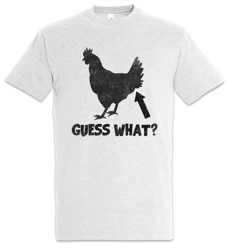 Guess What Mens T-Shirt Chicken Butt Quote Fun Joke Comedy Nerd Hipster Indie