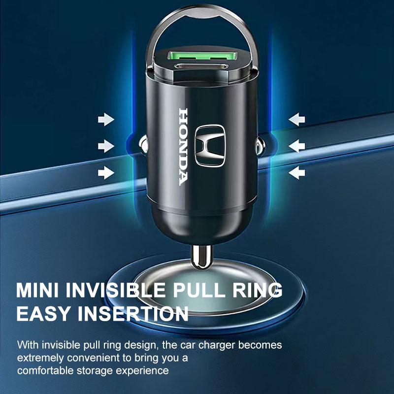 Mikro Auto Schnelllader Fahrzeug Zigarettenanzünder Konverterstecker Autozubehör Für Honda Civic Fit Jazz Accord Pilot Passport Stepwgn CRV BRV HRV