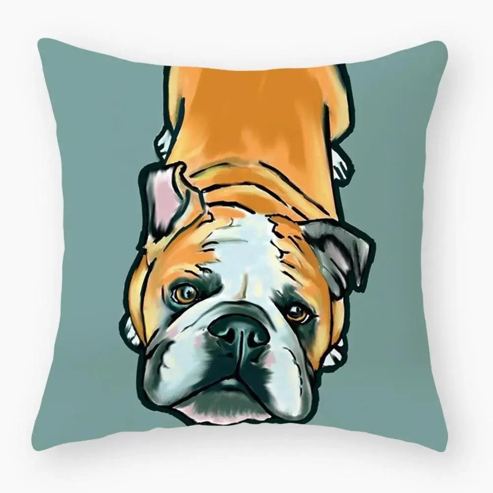 Sofa Kissenbezug Schlafzimmer Dekoration Kissenbezug Niedlicher Hund Yorkie Kissenbezug Mops Kissen Sofa Auto