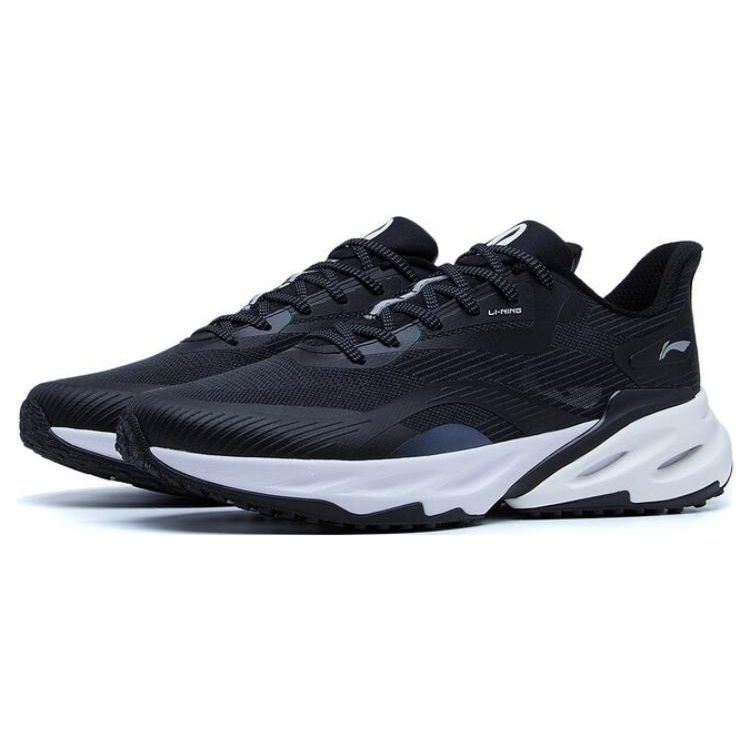 Li Ning Yue Dong 2.0 Non-Slip Wear-Resistant Breathable Low-Top Running Shoes Men Sneakers Black ARST027-4