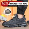 ZLMY New Safety Shoes Men Lightweight Steel Toe Sneakers Puncture Proof Comforty Work Safety Boots Man Construction Work Shoes
