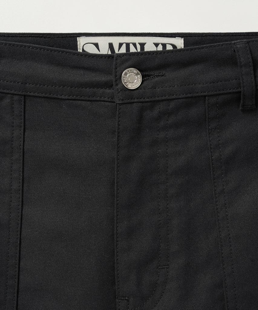 Seteo Cotton Carpenter Work Pants Black