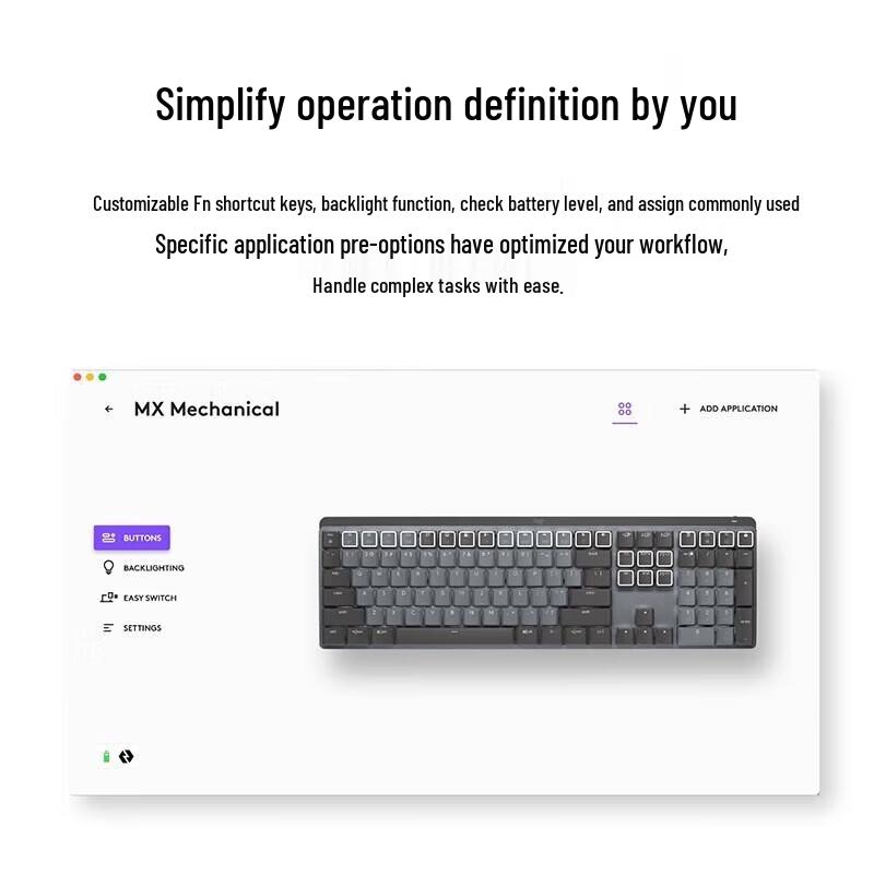Logitech MX Mechanical Wireless Low-Profile Keyboard