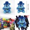 18cm Midnight Bear Plush Toy Super Soft Short Plush Stuffed Animal Cartoon Style Ideal Game Accessory
