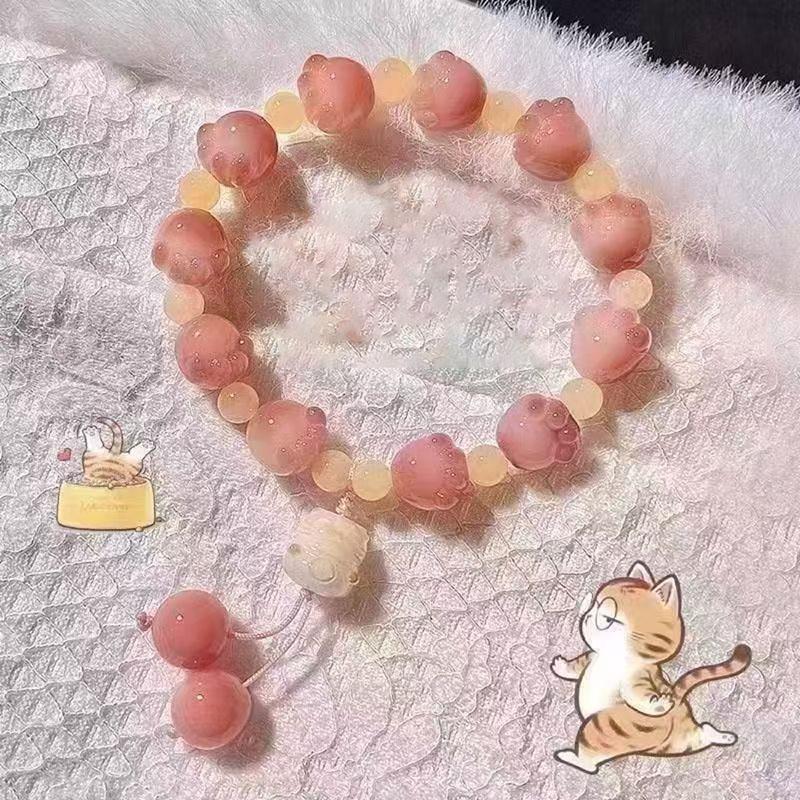 Cat Claw Style Beaded Bracelet for Women Handmade Jewelry Fashion Accessory Birthday PParty Gifts for Friends