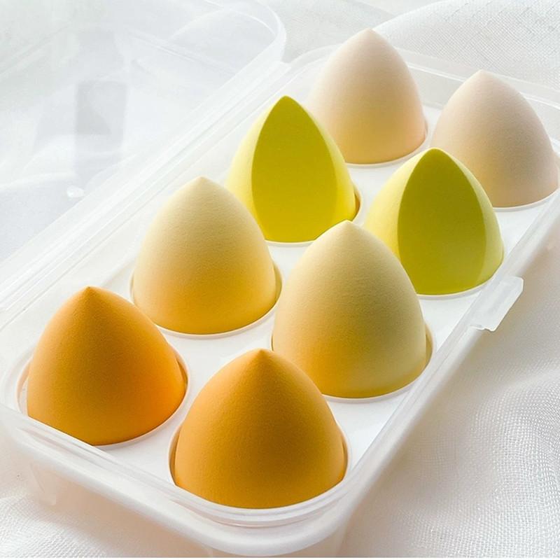 

8 предметов/набор пудры Do Not Eat, мягкий и нежный спонж для нанесения капель воды, спонж для хранения влажного и сухого макияжа, яйцо