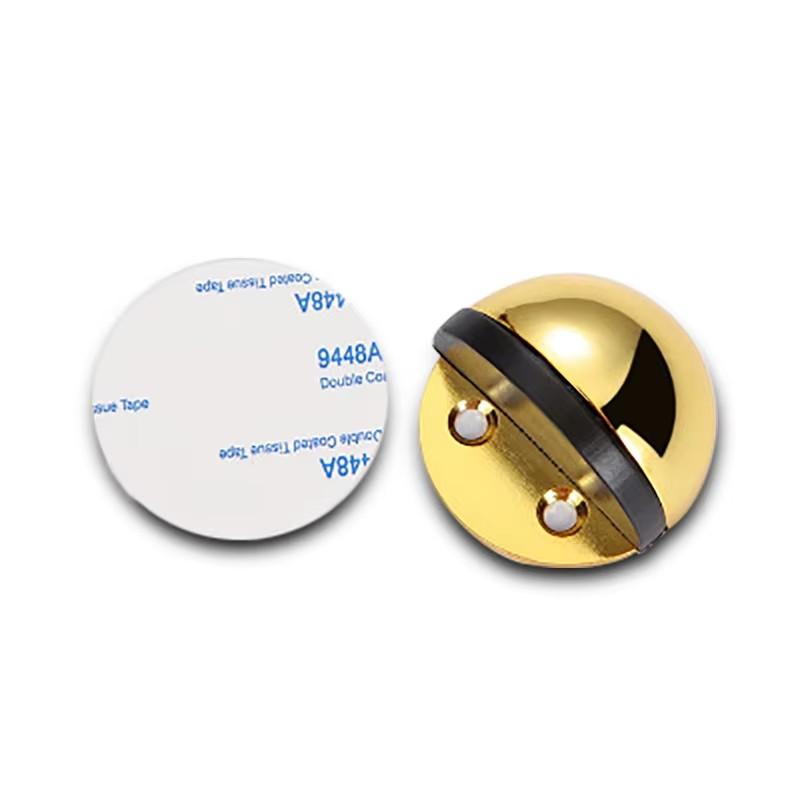 

Магнитный дверной стопор из нержавеющей стали, дверной фиксатор без удара, магнитный присоска, резиновый полукруг, препятствующий столкновению золотистый