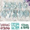 10pcs/set Circle Lace Numbers Metal Dies Scrapbooking Embossing Card Make Stencil Frame