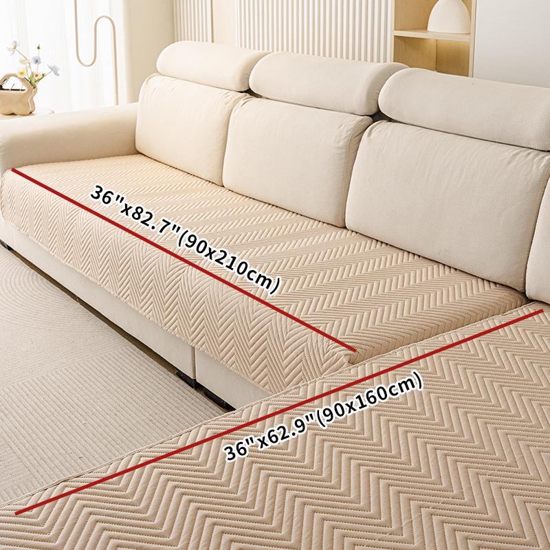 2026 New Autumn/Winter Non-Slip Waterproof Sofa Cover - Simple Style, Thick Brushed Fabric