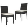 Day and Night - Day and Night Garden Dining Chairs 2 Units Black Synthetic Rattan