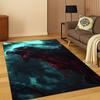 Crow Raven Viking Rug Living Room Sofa Decor Norse Mythology Carpet Bedroom Playroom Mat Non Slip Floor Cover Gothic