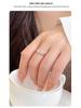 Adjustable S925 Silver Luxury Full Diamond Cross Ring for Women’s Index Finger