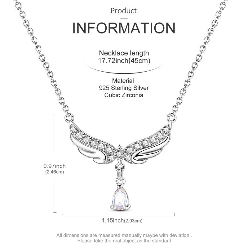 Original 925 Silver Necklace For Women Class Style Heart Shape Romantic Style High Quality Women Necklace Jewelry Gift