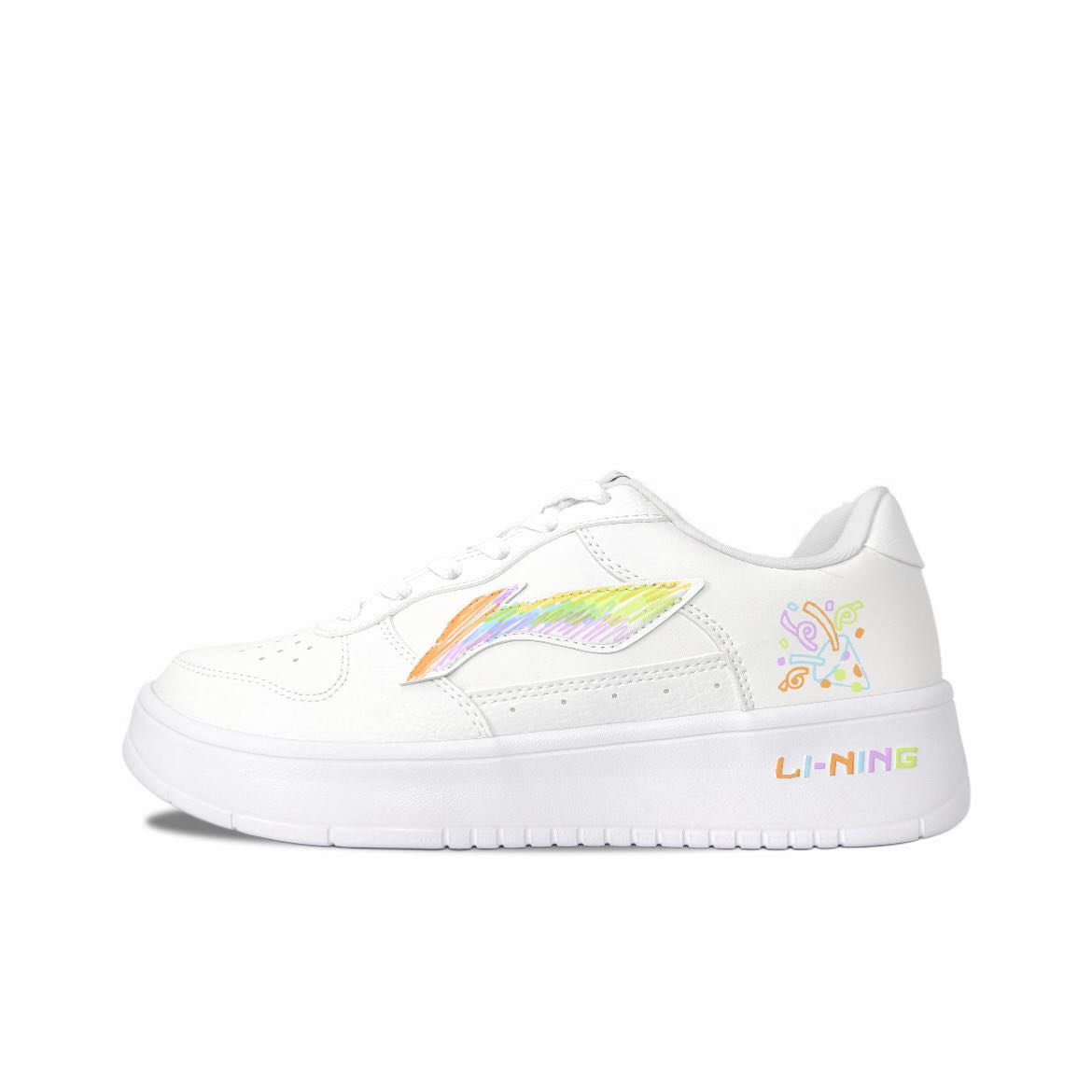 

Li Ning Floating Boat Painted Cloud Wanderer, Moon s Dawn Synthetic Leather Low top Skateboard Shoes Unisex AGCS420-6(Team2095-) 36