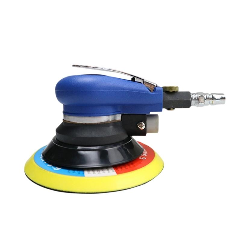 Compact Pneumatic Sander With Adjustable Speed 5 Inch and 6 Inch Discs for Auto Polishing and Grinding