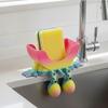 Smiling Sponge Holder 3D Printing Sponges Soap Holder Drying Rack for Scrub Daddy Kitchen Countertop Sink Organizer