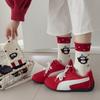 Cartoon, Trendy and Cute Penguin Socks, Mid-calf Women's Socks, Pure Cotton Boneless Autumn and Winter Pile-up Long Socks