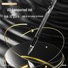 Deli Classic 0.5mm Black Gel Pens (12-Pack)