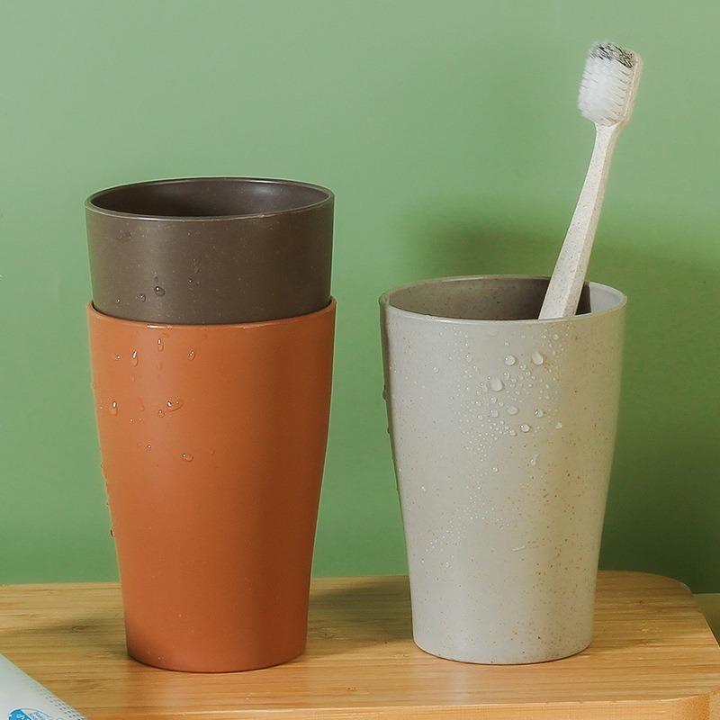 Household Couple Washbasin, Wheat Fiber Washbasin Cup, Milk Cup, Breakfast Cup