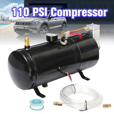 24V kompresor Elektrický vzduchový kompresor 110 PSI Vzduchová houkačka Vlak Nákladní vůz Přívěs 3 litry Kapacita nádrže Jízdní kola Pneumatika