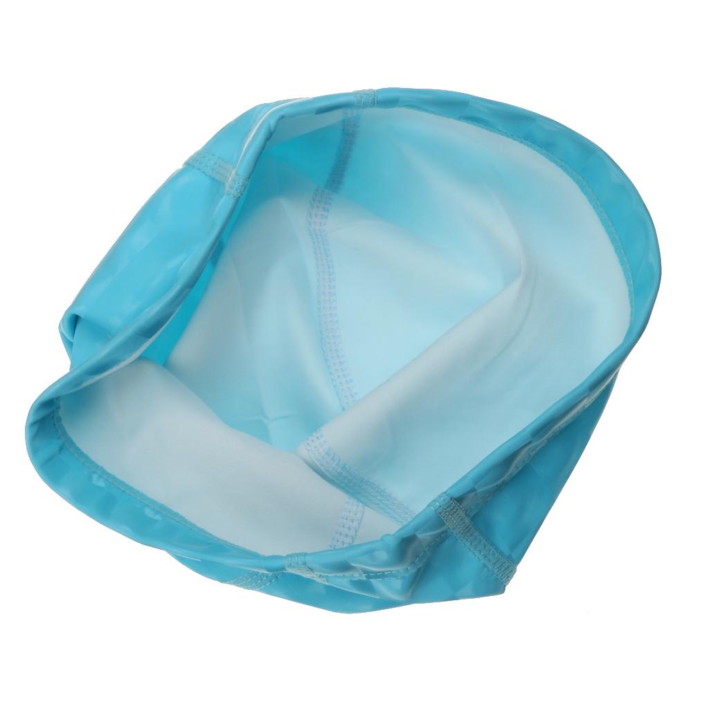Unisex Waterproof Breathable PU Swimming Cap Hair Short -