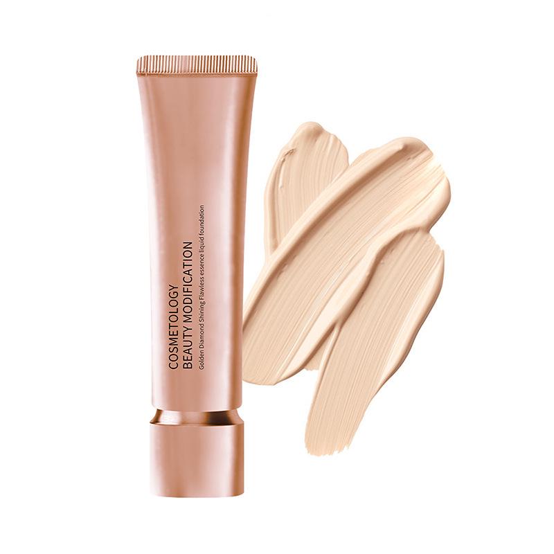 Сияющая тональная основа-сыворотка «Золотой Алмаз»: Легкий, Осветляет, Водостойкий, Натуральное покрытие, Не размазывается. 30ml