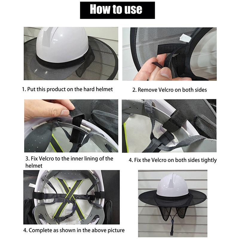 Hard Hat Shade Covers Outdoor Accessories Sun Hat Hard Hat Construction Safety Reflective Hard Hat Kit Summer Sun Protection