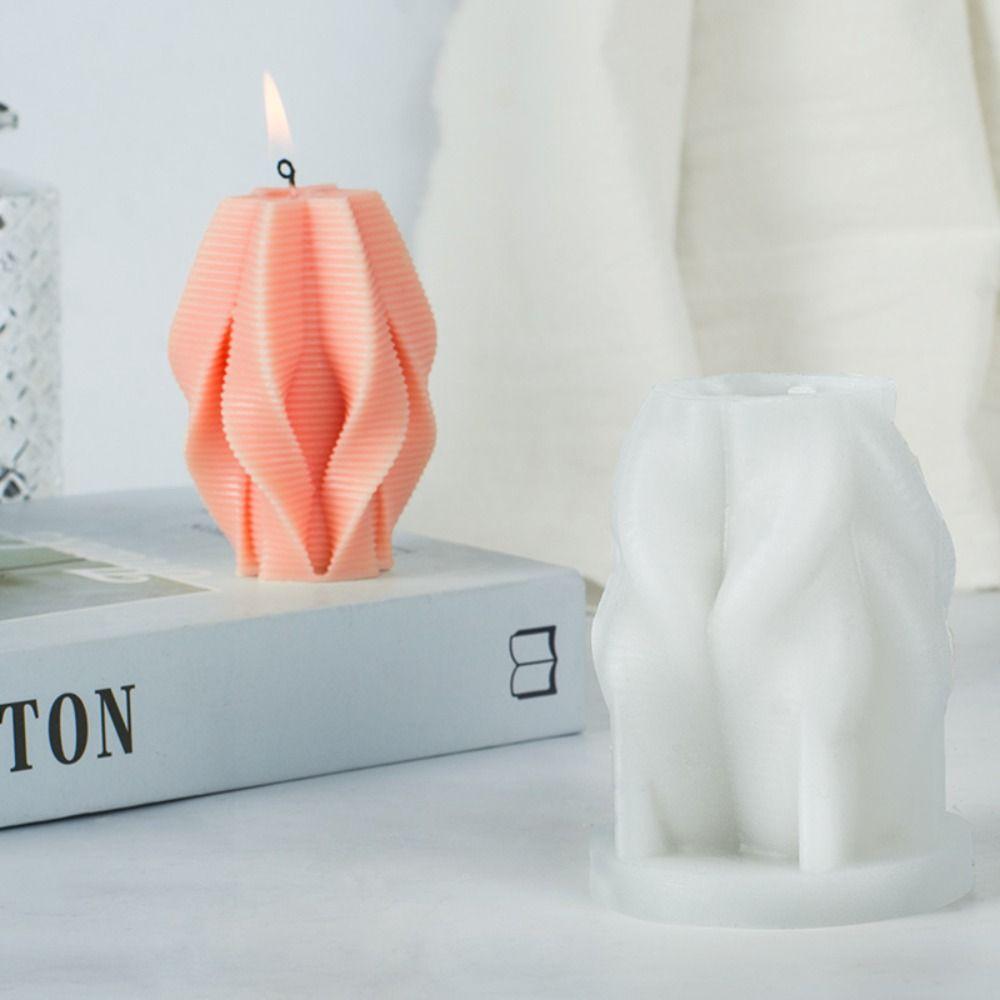 

Clay Tools Silicone Mould Soap Making Spiral Astral Pillar Silicone Candle Mold 3D Art Wax Mold
