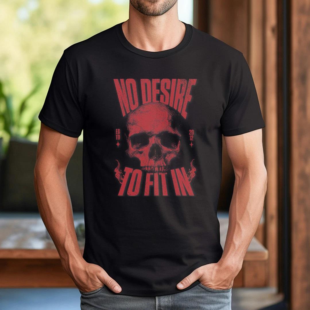 No desire to fit in skull T-Shirt 2XL