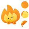 Cartoon Flame Plush Toy,Stuffed Toy Outdoor Camping Room Decoration,Reading Pillow,Fun Soft for