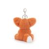Apricot Lamb Flower Fox Cute Soft Animal Keychain Plush Suitable for Men and 13cm Toy, Women, Backpack, Wallet,