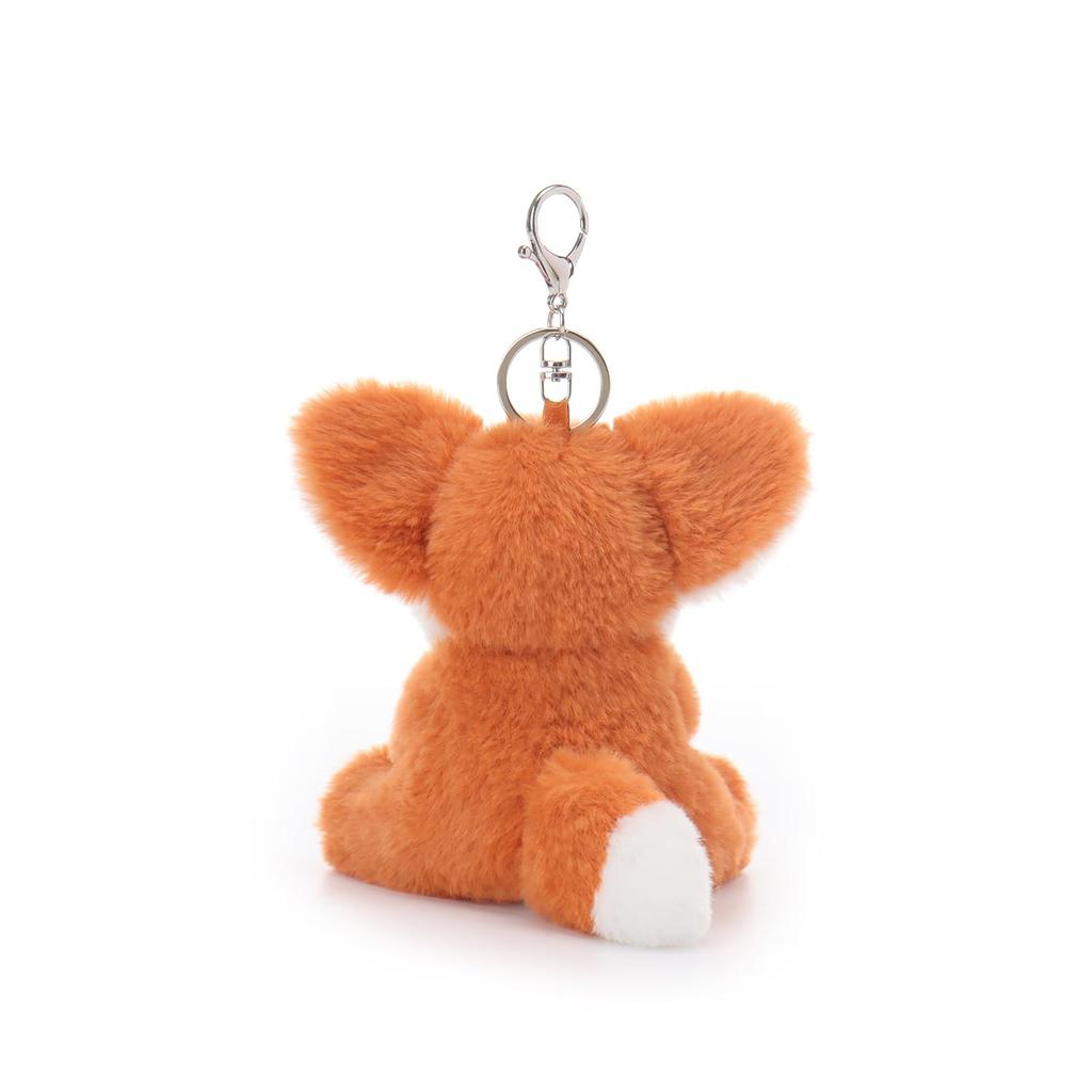 Apricot Lamb Flower Fox Cute Soft Animal Keychain Plush Suitable for Men and 13cm Toy, Women, Backpack, Wallet,