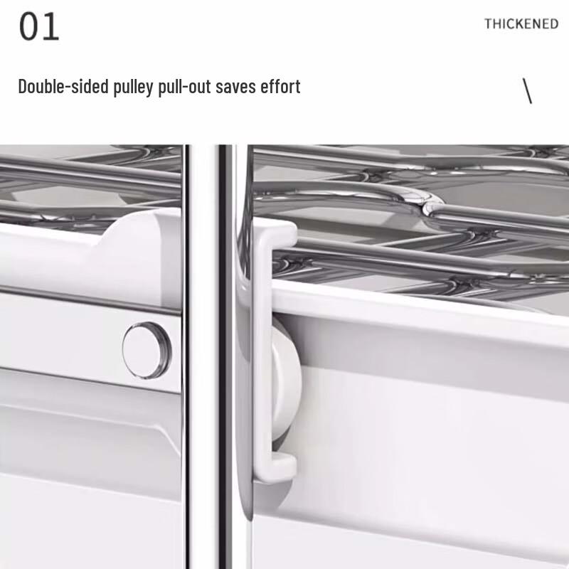 Stainless Steel Pull-out Dish Drying Rack