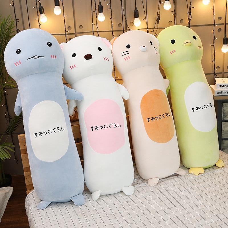 Japanese Animation Plush Pillow Toy  Bear&Cat&Dinosaur&Penguin Cartoon Stuffed Doll Lovers Valentine Gift