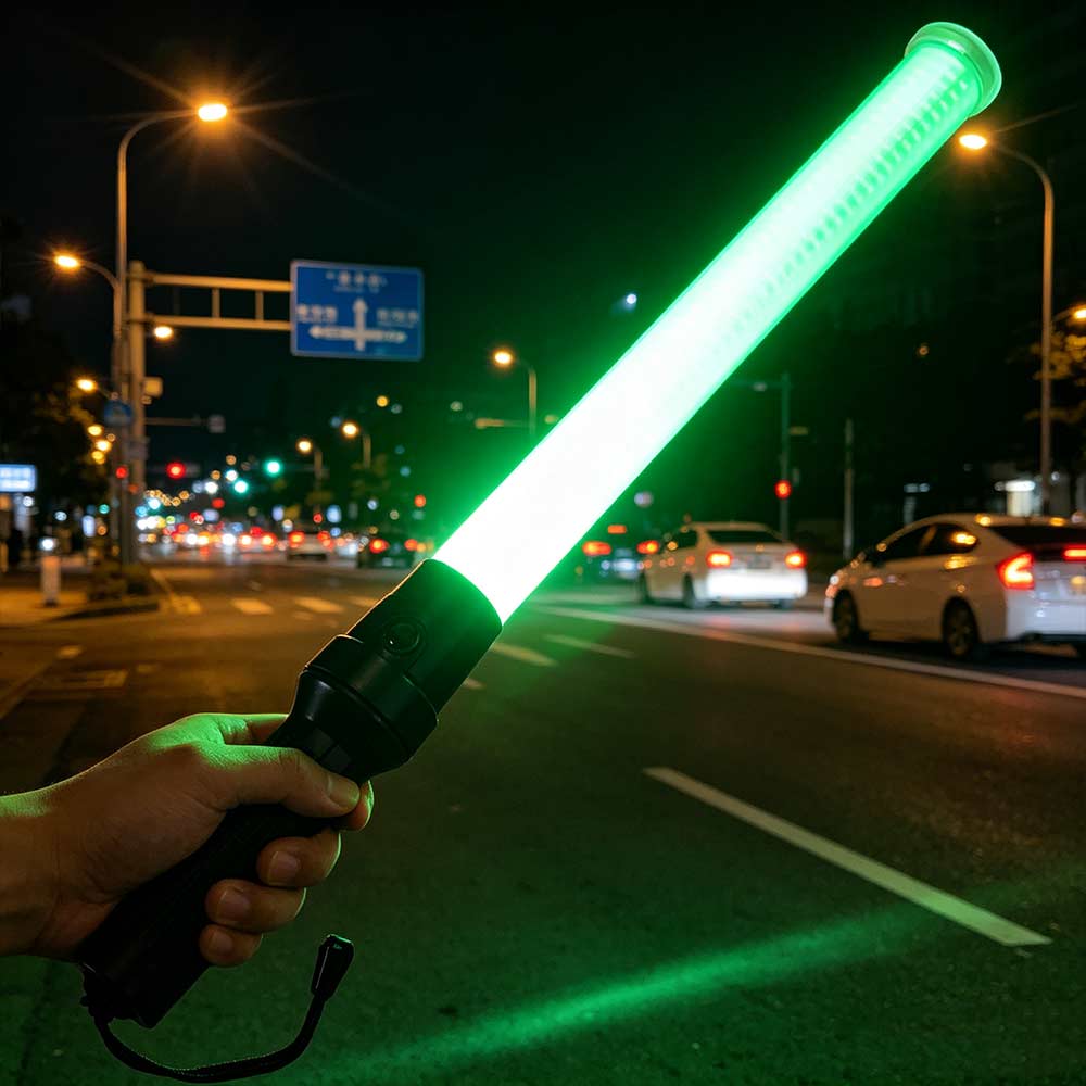 Sicherheits-LED-Verkehrsstab 54cm LED-Straßenverkehrssignalleuchte Verkehrssignal-Warnleuchte Befehl