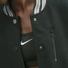 Nike Color Block Single-Breasted Loose Long Sleeve Jacket Women jackets Green FN3672-338