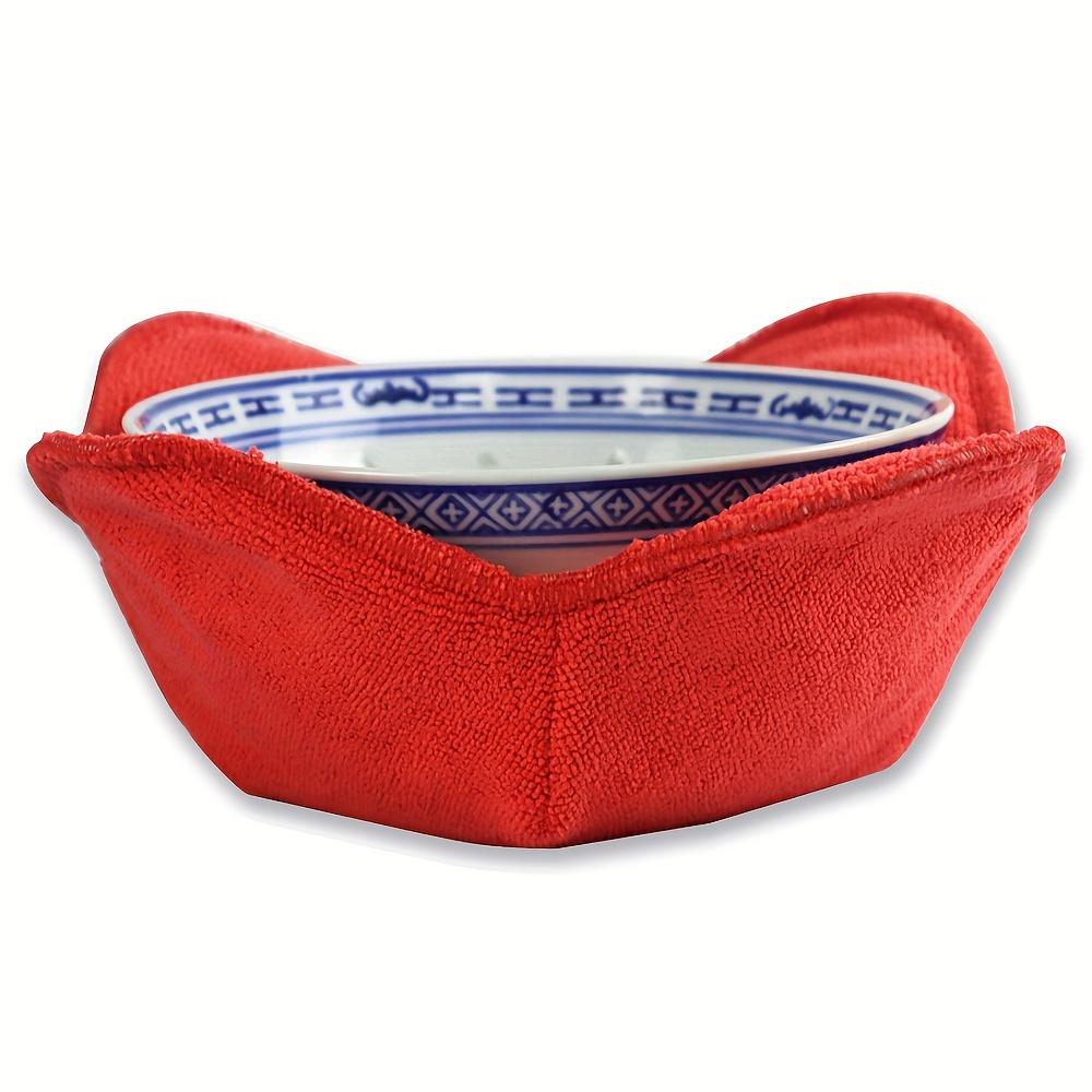 

Уютные держатели для мисок для микроволновой печи, однотонные подставки под горячее, многоцелевые термостойкие подставки для тарелок, кухонные принадлежности