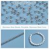201 Stainless Steel Beads, Rondelle, Stainless Steel Color, 4x2mm, Hole: 2mm, 300pcs