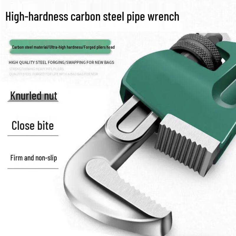 Zhanrenzhe 10-inch Self-Tightening Pipe Wrench